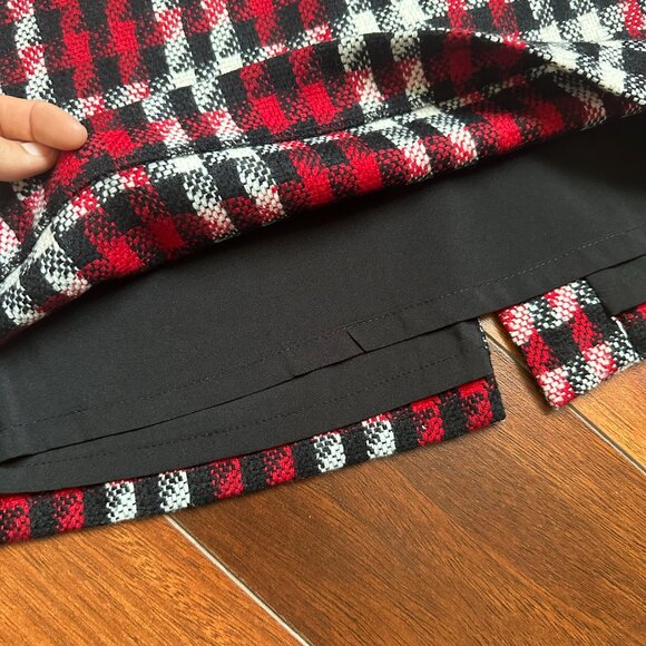 Talbots Houndstooth Wool Blend Skirt Size 8 - Picture 5 of 9